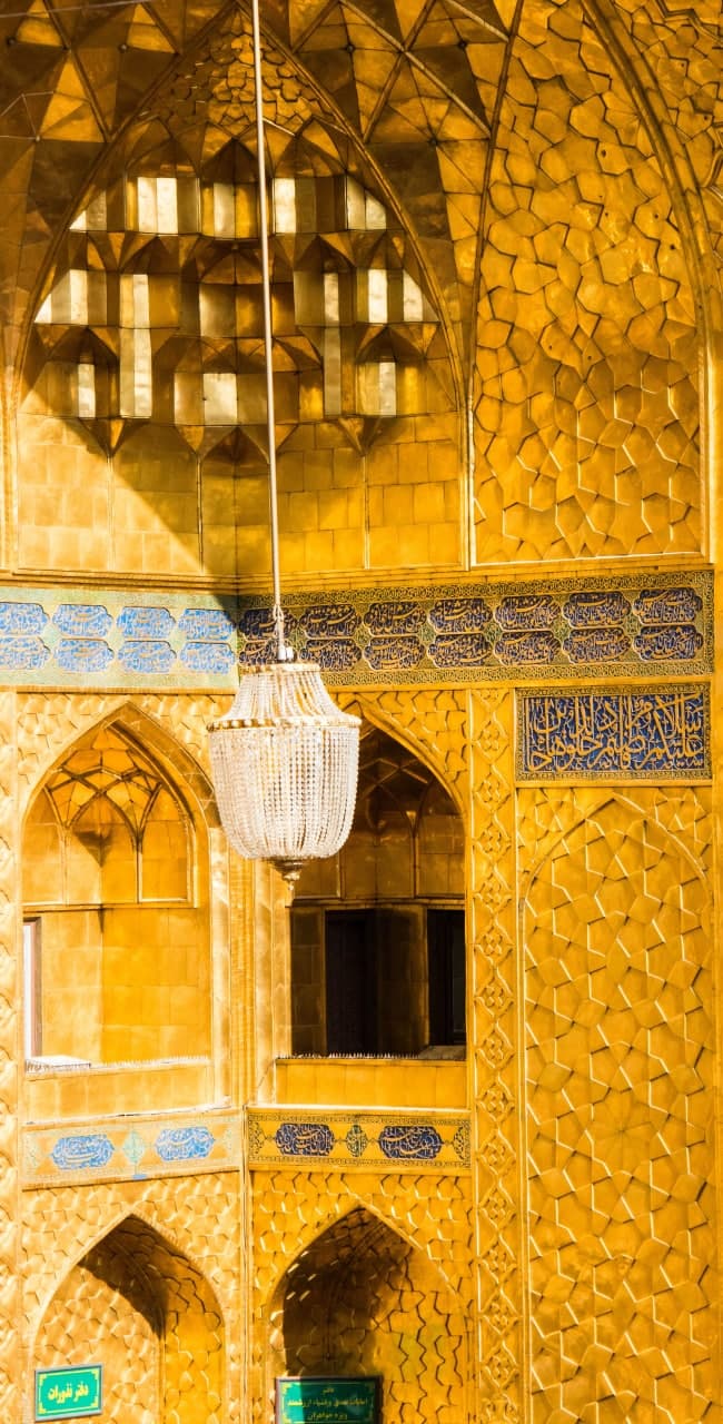 تصویر باکیفیت ایوان طلا امام رضا علیه السلام